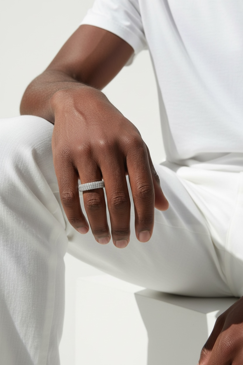 Bague Nemya en argent 925, vermeil or blanc 18 carats | Maison Joyeria
