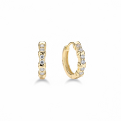 Boucles d'oreilles Aquira en argent 925, plaqué or 10 carats | Maison Joyeria