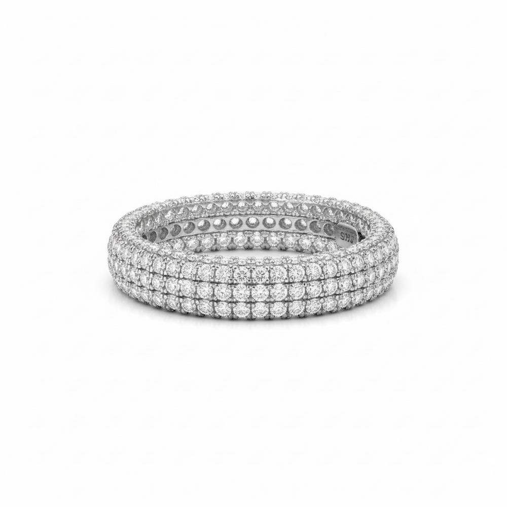 Bague Nemya en argent 925, vermeil or blanc 18 carats | Maison Joyeria