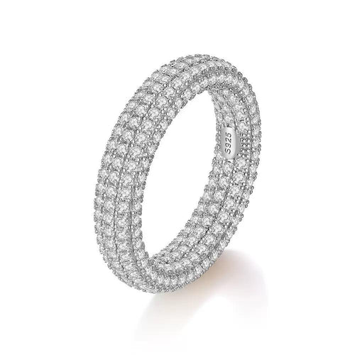Bague Nemya en argent 925, vermeil or blanc 18 carats | Maison Joyeria