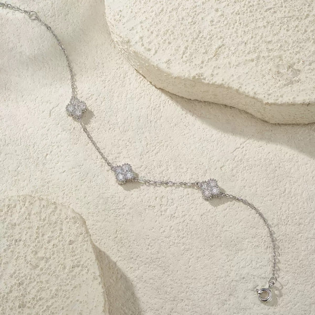 Bracelet Amaranta en Argent Sterling, devant une pierre beige