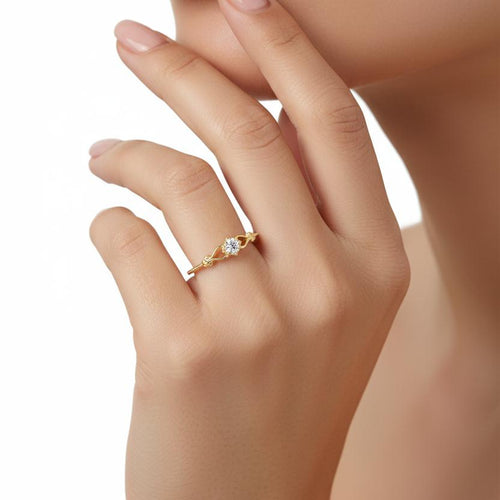 Bague Ñusta en or massif 10 carats | Maison Joyeria